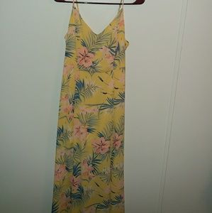 Yellow floral dress